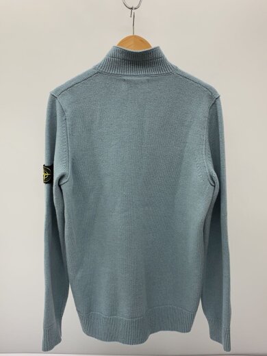商品画像：ニット・セーター(厚手)/L/ウール/BLU/無地/8115540A3/MAGLIA/ハーフボタン 2