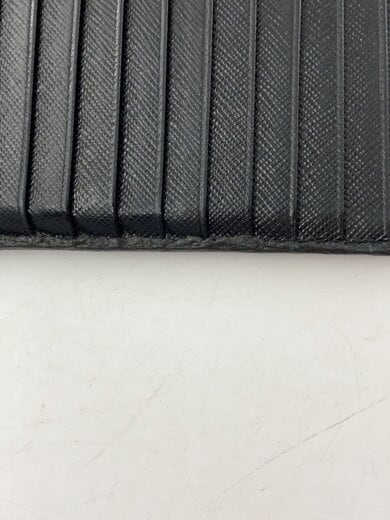 画像：PRADA長財布/--/BLK/無地/メンズ/サフィアーノ/角スレ有り/状態考慮8