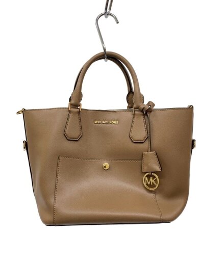 商品画像：ハンドバッグ/レザー/BEG/無地/AV-1505 1