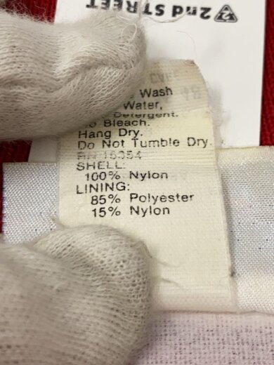 商品画像：スタジャン/XL/ナイロン/RED/USA製/90s/バックプリント/ナイロンジャケット// 5