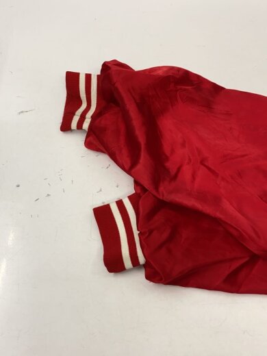 商品画像：スタジャン/XL/ナイロン/RED/USA製/90s/バックプリント/ナイロンジャケット// 6