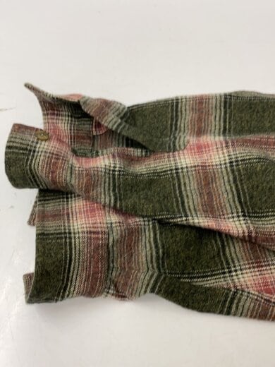 商品画像：長袖シャツ/M/コットン/KHK/チェック/25-050-600-3020-3-0 5