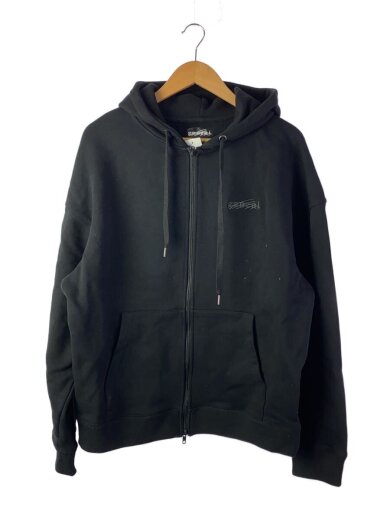 商品画像：ジップパーカー/L/コットン/BLK/総柄/GZ1143 1