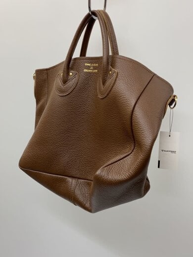 商品画像：ハンドバッグ/レザー/BRW/無地 2