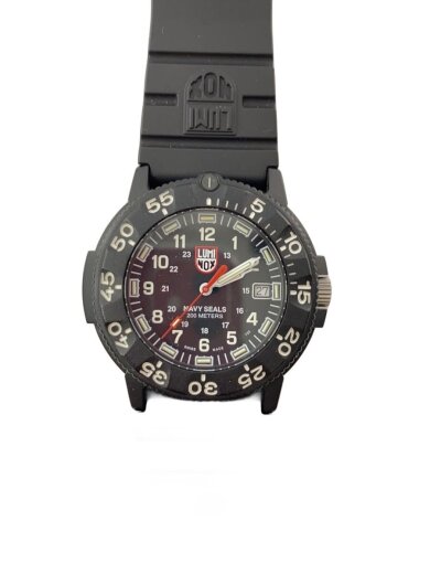 商品画像：クォーツ腕時計/アナログ/ラバー/BLK/BLK/Ref 3001 REDHAND 1