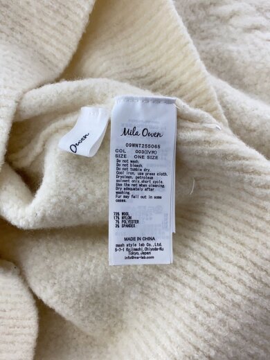 商品画像：ニット・セーター(厚手)/FREE/ウール/WHT/09WNT255065 3