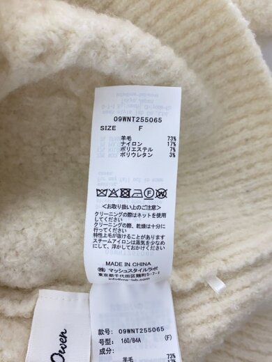 商品画像：ニット・セーター(厚手)/FREE/ウール/WHT/09WNT255065 4