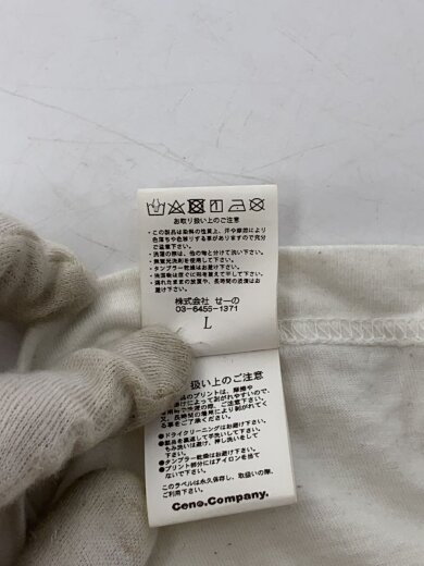 商品画像：長袖Tシャツ/L/コットン/WHT/プリント/stuffed toy long sleeve// 4