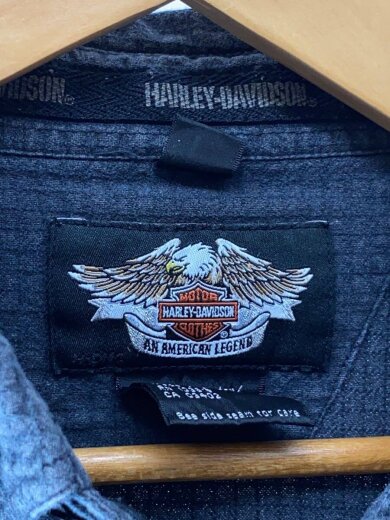 商品画像：長袖シャツ/L/コットン/GRY/胸ロゴ刺繍/胸ポケット 3