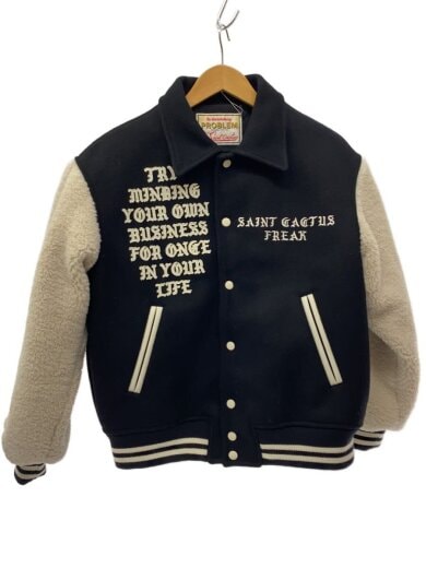 商品画像：スタジャン/S/ウール/BLK/SM-YS1-0000-C03/VARSITY JACKET/カクタス// 1