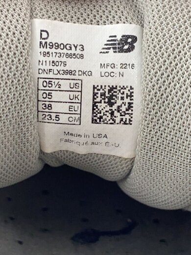 商品画像：M990/グレー/23.5cm/GRY/スウェード 5