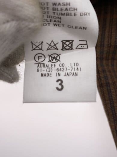 商品画像：BLUEFACED WOOL CHECK SLACKスラックスパンツ/3/ウール/BRW/チェック/A24AP02CB// 5