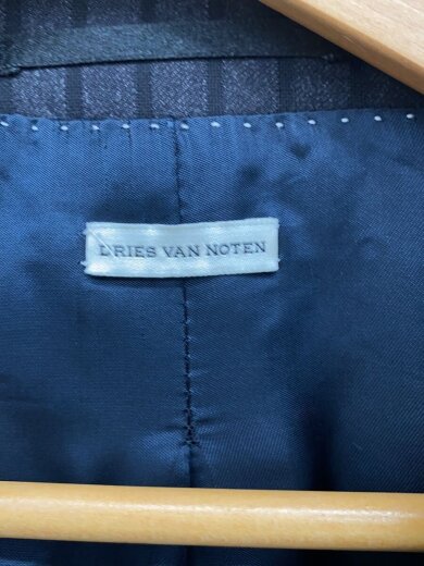 商品画像：テーラードジャケット/48/ウール/BLK/ストライプ 3