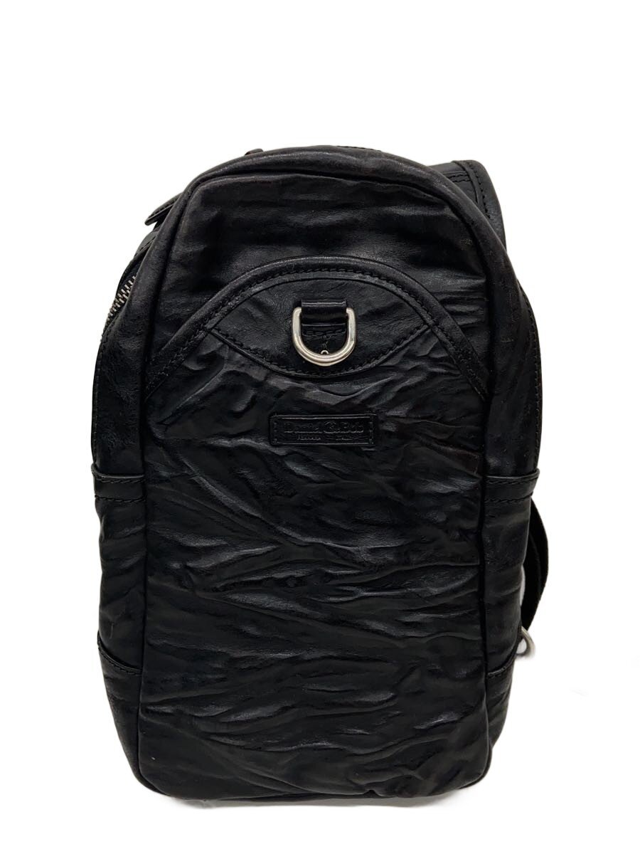 Daniel&Bob / ショルダーバッグ/レザー/BLK/無地