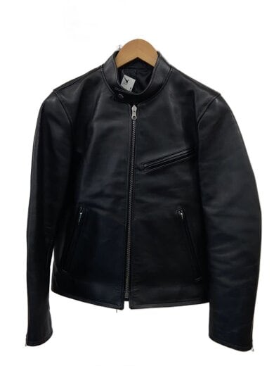 商品画像：レザージャケット・ブルゾン/S/馬革/BLK/無地 1