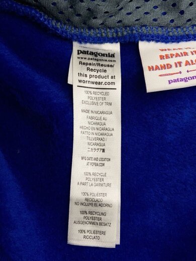 商品画像：フリースジャケット/XS/ポリエステル/BLU/無地/STY26435FA23 4