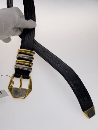 商品画像：ベルト/レザー/BLK/メンズ 2