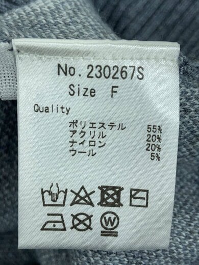 商品画像：カーディガン(薄手)/FREE/ポリエステル/GRY 5