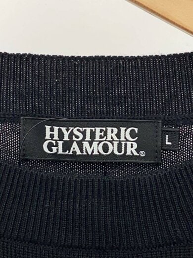 商品画像：ニット・セーター(薄手)/L/ウール/BLK/無地/02203NS08 3