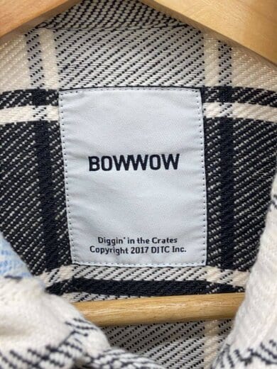 商品画像：長袖シャツ/M/コットン/WHT/チェック 3