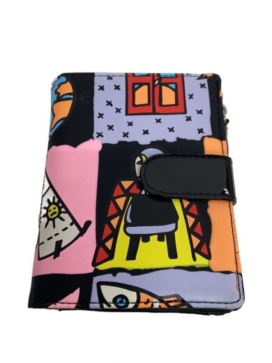 商品画像：2つ折り財布/--/BLK/総柄/メンズ/TT4000D.1607 1