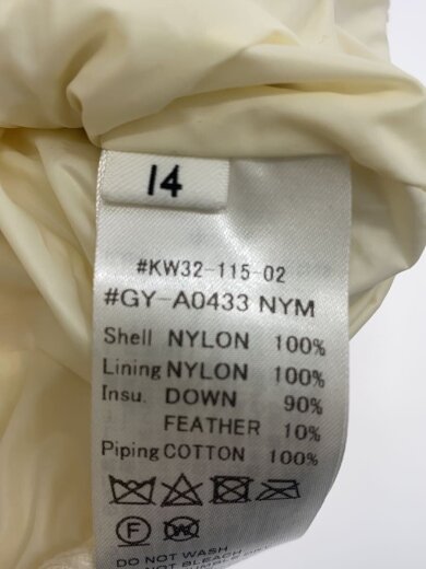 商品画像：ダウンベスト/14/ナイロン/CRM/無地/KW32-115-02 4