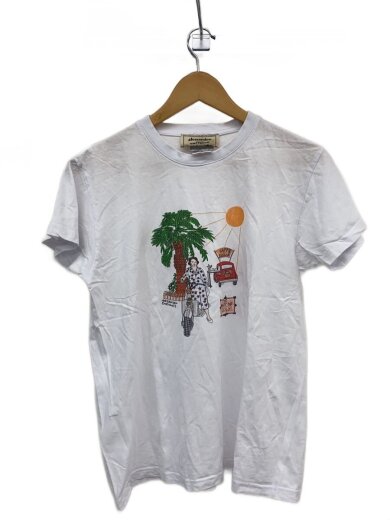 商品画像：allessandro enriquez/Tシャツ/M/コットン/WHT/無地/AE-S100 1