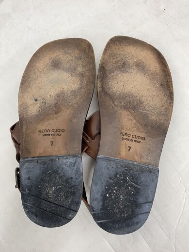 商品画像：サンダル/--/BRW/レザー 4