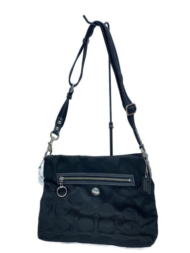 商品画像：ショルダーバッグ_シグネーチャー/キャンバス/BLK/無地 1