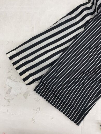 商品画像：半袖ワンピース/L/ポリエステル/WHT/ストライプ/0KJ687 6