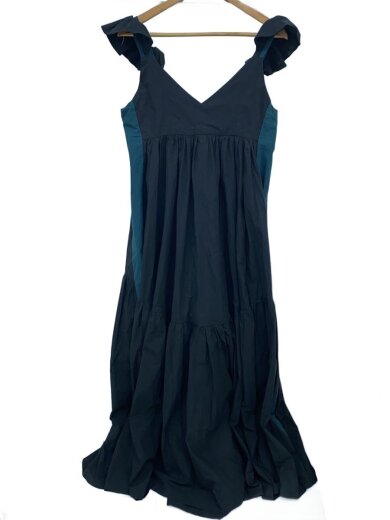 商品画像：MEKKI/キャミワンピース/38/コットン/BLK/無地/001-5001-019// 1