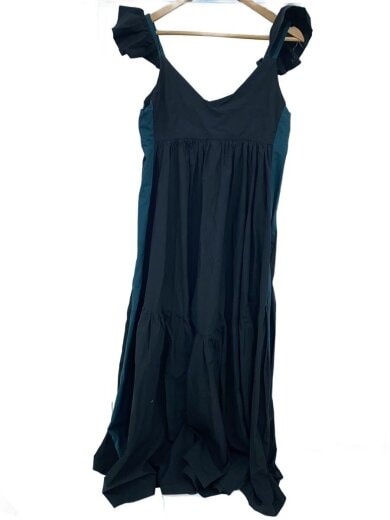 商品画像：MEKKI/キャミワンピース/38/コットン/BLK/無地/001-5001-019// 2