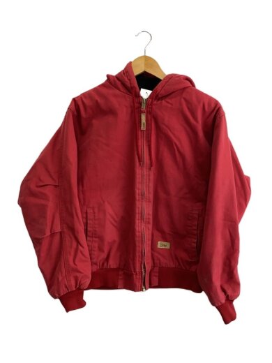 商品画像：BERNE/ジップパーカー/L/コットン/RED/無地 1