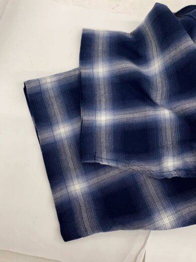 商品画像：半袖シャツ/XL/コットン/BLU/チェック/212-1027// 5