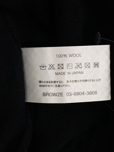 商品画像：ニット・セーター(薄手)/M/ウール/BLK/無地/AW25BRENKT01UM// 4