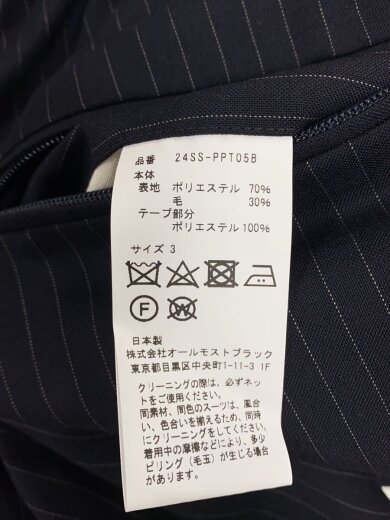 商品画像：スラックスパンツ/3/ポリエステル/BLK/24SS-PPT05B 5