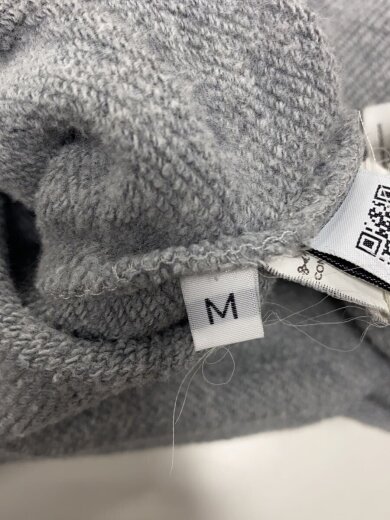 商品画像：パーカー/M/コットン/GRY/無地/13CMSS023A 4