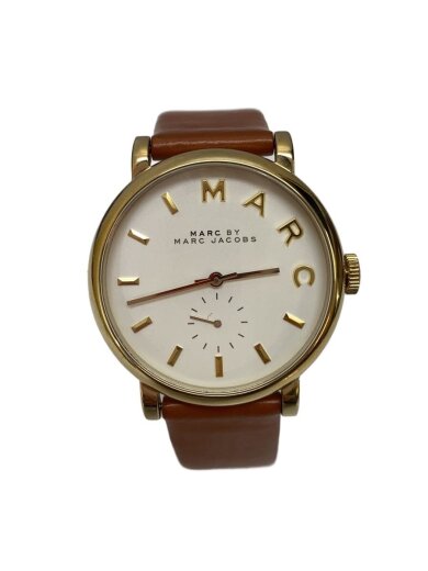 商品画像：クォーツ腕時計/アナログ/レザー/WHT/BRW/MBM1316 1