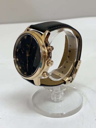 商品画像：クォーツ腕時計/アナログ/レザー/BLK/BLK/VR42KDD0 2