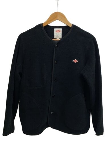 商品画像：カーディガン(薄手)/36/ポリエステル/BLK/無地 1