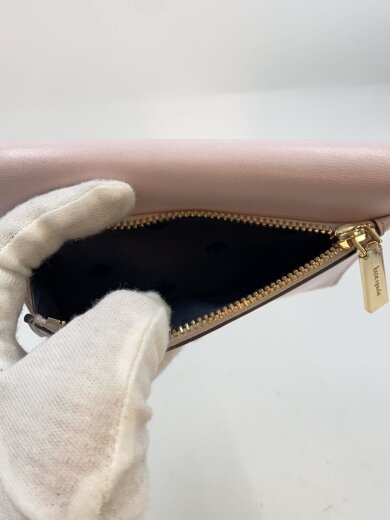 商品画像：3つ折り財布/レザー/PNK/無地/レディース/KA599 7