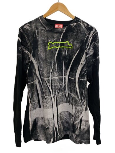 商品画像：長袖Tシャツ/M/コットン/BLK/T-JUST-LS-N7 1