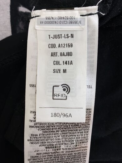 商品画像：長袖Tシャツ/M/コットン/BLK/T-JUST-LS-N7 4
