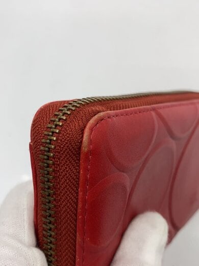 商品画像：長財布/レザー/RED/総柄/レディース 9