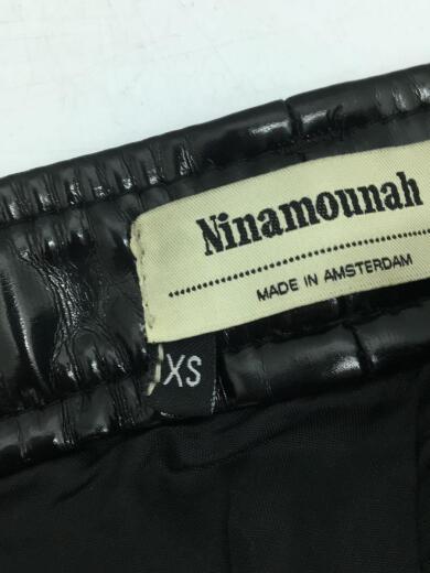 画像：その他ブランドNinamounah/エナメルパンツ/XS/PUレザー/BLK5