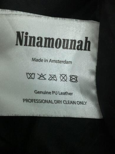 画像：その他ブランドNinamounah/エナメルパンツ/XS/PUレザー/BLK6