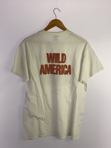 商品画像：Tシャツ/L/コットン/WHT/ハートブルー/GO WILD/90s 2