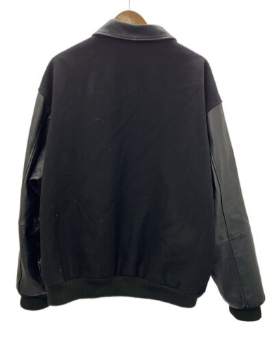 商品画像：スタジャン/XL/レザー/BLK/無地// 2