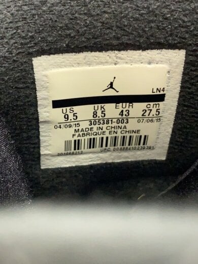 商品画像：AIR JORDAN 8 RETRO/エアジョーダンレトロ/ブラック/305381-003/27.5cm/BLK 5