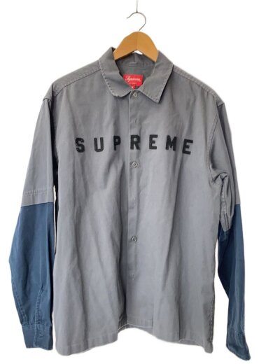 商品画像：長袖シャツ/M/コットン/GRY/20AW/2-Tone Work Shirt 1